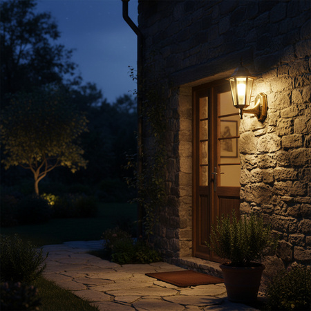 Gartenwandleuchte Elevation Lamp LIGURIA-LT Top 1xE27 Patina - GOLDLUX (Polux)