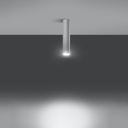 Aufbaustrahler LAGOS 30 GU10 Spot Tuba Minimalist Weiß SOLLUX