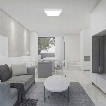 LED-Deckenleuchte für Badezimmer 18W 1800lm 4000K IP44 23cm quadratisch Weiß