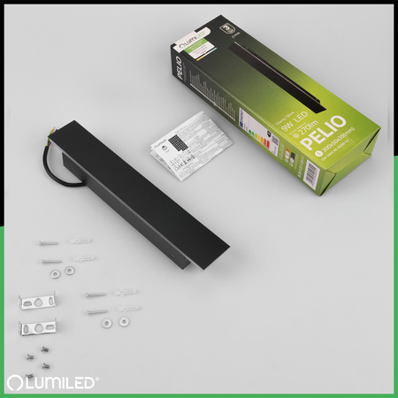 LED-Aufbauleuchte PELIO Wandleuchte 9W 4000K IP65 LUMILED