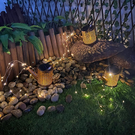 LED Solarbetriebene Kupfer-Gießkanne IP44 Gartenlampe