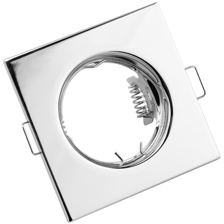 6x PAVO Chromblech MR16 GU10 LUMILED quadratische Halogeneinbauleuchte