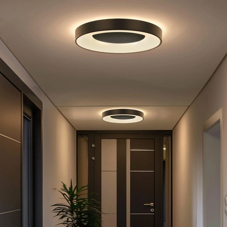 Plafond LED-Deckenleuchte 48W 5300lm CCT 120° Weiß Schwarz IP44 Pilot Dimmbar Witold Sanico Goldlux