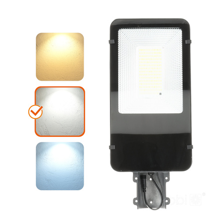 Solar LED Industriestraßenleuchte 11W 1100lm 4000K Neutral mit Dämmerungssensor IP54 Schwarz Solit Kobi