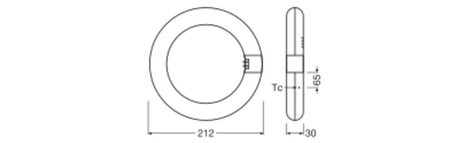 Ledvance kreisförmige G10q T9 Leuchtstofflampe 11W 1320lm 6500K Kalt 110° Ledvance