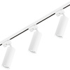 1.5m Stromschiene + 3x Schieneinstrahler GU10 Weiß RITI LUMILED