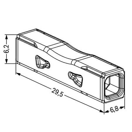 Installationsverbinder Schnellverbinder 2773-2401 Durchgangsloch 2x4mm WAGO