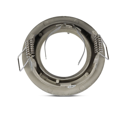 Deckenleuchte Unterputzmontage GU10 rund satiniertes Nickel VT-774 V-TAC