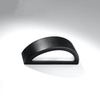 LED-Wandleuchte ATENA E27 Wandleuchte Halbkreisförmig Keramik Schwarz SOLLUX