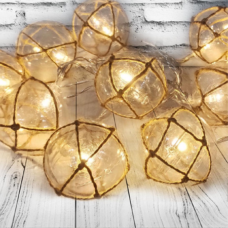 Batteriebetriebene LED-Gartengirlande 2,1 m betrieben mit 2xAA AHNE GOLDLUX Batterien (Polux)