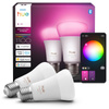 2x LED-Glühbirne E27 A60 8.1W = 75W 1100lm 1800-20000K CCT + RGB SMART Smart Bluetooth ZigBee Weiß und Farbe Ambiance Philips HUE