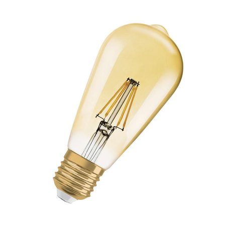 Dekorative LED-Lampe ST64 Edison E27 6.5W = 55W 725lm 2400K Warm 300° Dimmbar Vintage 1906 Osram