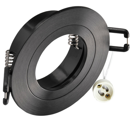 Spot GU10 Schwarz FEBE Sanico Goldlux Einbaustrahler Leuchte