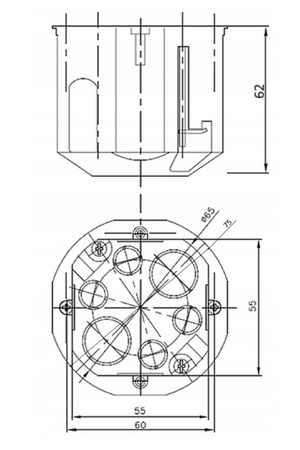 Unterputz-Tiefverbindungsdose final PAWBOL