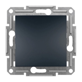 Lichtschalter Single Cross Single Pole ohne Rahmen Unterputzmontage Asfora IP20 Anthrazit