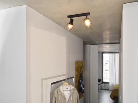 LED-Decken-Wandleuchte Wandanbauleuchte 5.6W 500lm 3000K Warm Dimmbar Dekorativ Schwarz Spot Firefly Ledvance