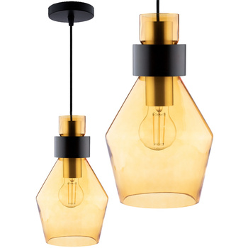 UMBRA ZWIS Glas-Pendelleuchte Gold und Honig für LED 1xE27 LUMILED