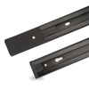 1-Phasen Stromschiene Aluminium, Schiene für Schieneinstrahler 200cm Schwarz LUMILED
