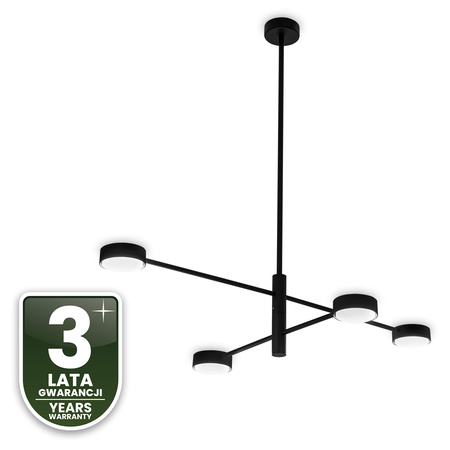 LED Pendelleuchte 4x GX53 Wall Schwarz OVILO LUMILED