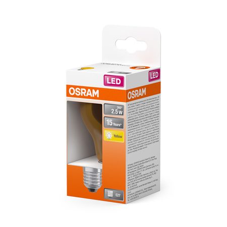 LED-Lampe A60 E27 2.5W = 23W 235lm 2200K Warm 300° STAR DECOR CLASSIC Osram