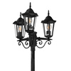 Garten Park Stehlaterne Lampe LIGURIA GOLDLUX (Polux) 3X E27 schwarz 2.5m
