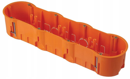 Vierfach-Elektrokasten PK60 tief für Regips-Gipsplatten + PAWBOL-Schrauben