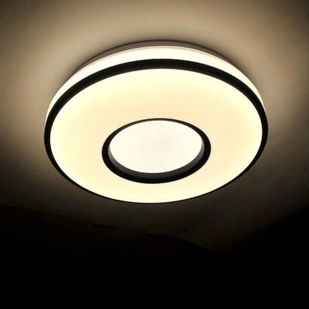 Plafond LED-Deckenleuchte 18W 1850lm 4000K Neutral 120° Weiß Schwarz IP44 Detroit Sanico Goldlux