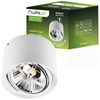 Aufputz HALOGEN SPOT TUBA Beweglich GU10 AR111 Rund Weiß 100mm TELES LUMILED