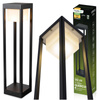 LED 12W 3000K 60cm Schwarz QUERCUS LUMILED Outdoor Standing Post Gartenlampe