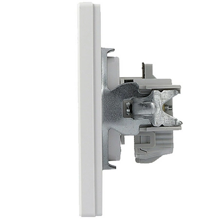 Einzelsteckdose 2P+PE mit Jalousien und SCHNEIDER ASFORA-Rahmen