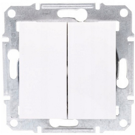 Zweipoliger Kerzenlichtschalter ohne Rahmen Einbau SCHNEIDER ASFORA