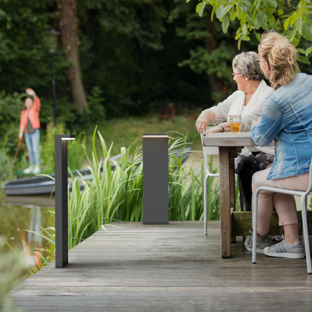 BUSTAN 3.8W 2700K warm IP44 Anthrazit PHILIPS LED Säulengartenlampe