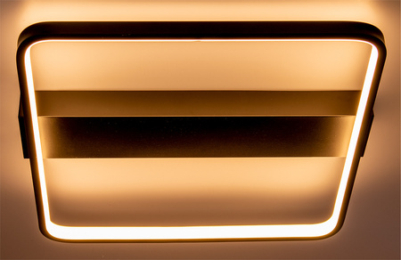 Kronleuchter LED-Deckenleuchte Galax 40W schwarz + Fernbedienung