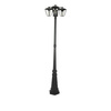 Gartenlampe Laterne 3xE27 Hoch 199CM Schwarz VT-740 V-TAC