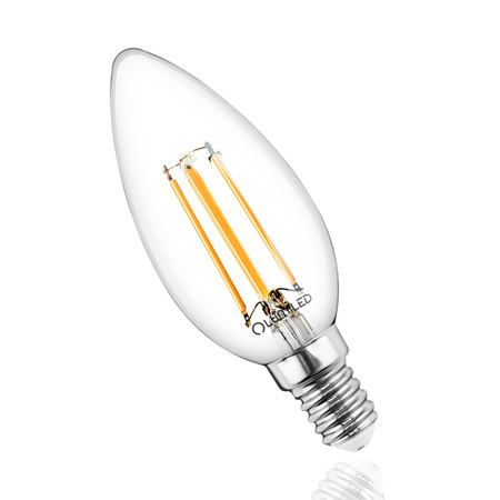 LED Lampen E14 B35 2W = 25W 249lm 3000K Warm 360° Glühfaden LUMILED