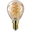 LED-Kugellampe E14 P45 3W = 25W 250lm 2200K warmes Glühfaden-Bernstein PHILIPS Dimmbar
