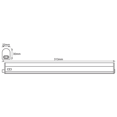 LED-Lampe Linear Fixture 4W 450lm 4000K Neutral 30cm POWER BATTEN LEDVANCE