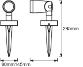 LED-Gartenstrahler RGB+W 4,5W SMART+ WiFi GARDEN 1 Spot LEDVANCE - Erweiterung