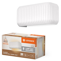 Dekorative Wandleuchte Wandmontage Aufputz E27 Weiß Dekor Ledvance