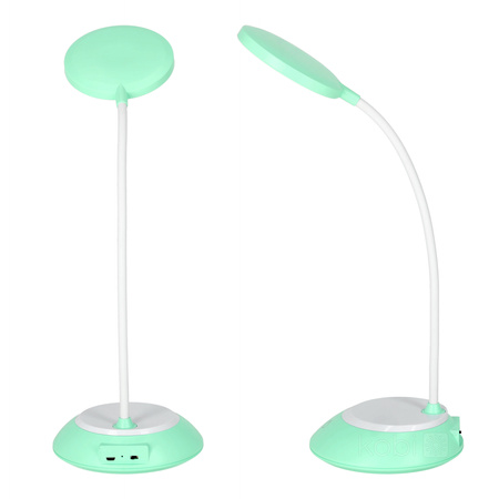 Schreibtischlampe LED 5W Kabellos Dimmbar CCT DIM Mint Kobi