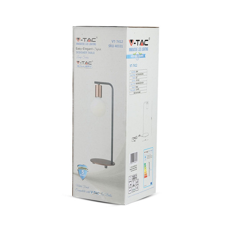 E27 Kupfer-Tischlampe VT-7412 V-TAC