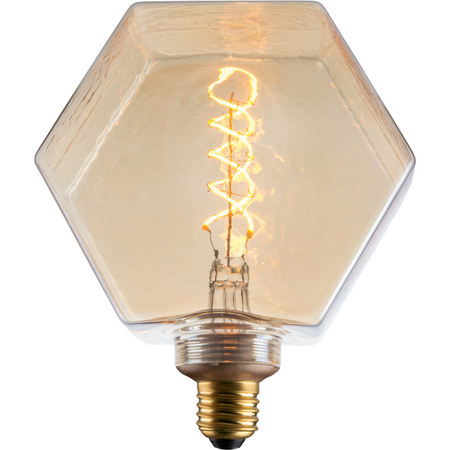 Dekorative LED Lampe E27 FILAMENT LB160 4W 260lm 1800K Warm 320° DecoVintage Amber GOLDLUX (Polux)