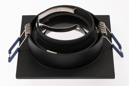 Einbaustrahler GU10, Einbauspot HALOGEN Quadrat Schwarz CLARO LUMILED