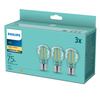 3x LED Lampen E27 A60 8.5W = 75W 1055lm 2700K Warm Glühfaden PHILIPS