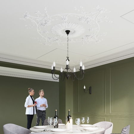 MINERWA Hängelampe 5xE14 Traditioneller Kronleuchter Schwarz SOLLUX