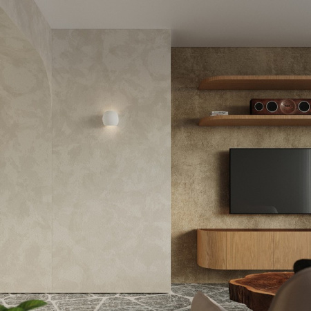 Wandleuchte GLOBE E27 Up-Down Keramik Modern Weiß SOLLUX