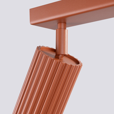 Tuba Spot Reflektor Deckenleuchte 3x GU10 Ocker Rot Carbon Deep Space SL.1638 Sollux