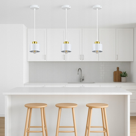 Masterled E27 Weißgold Elza Deckenleuchte zum Aufhängen