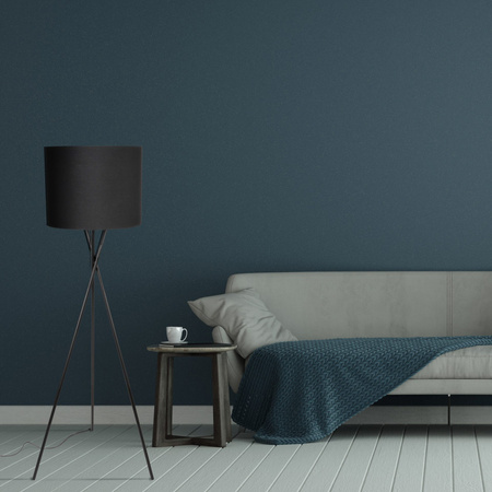 Sanico Goldlux E27 Schwarz Tekla Stehleuchte