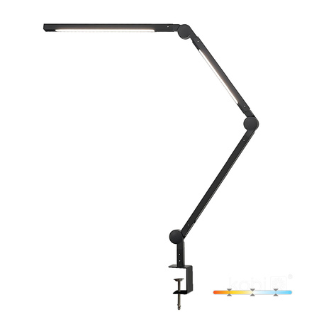 LED-Tischlampe 20W 800lm CCT 120° Schwarz Tenuix Kobi